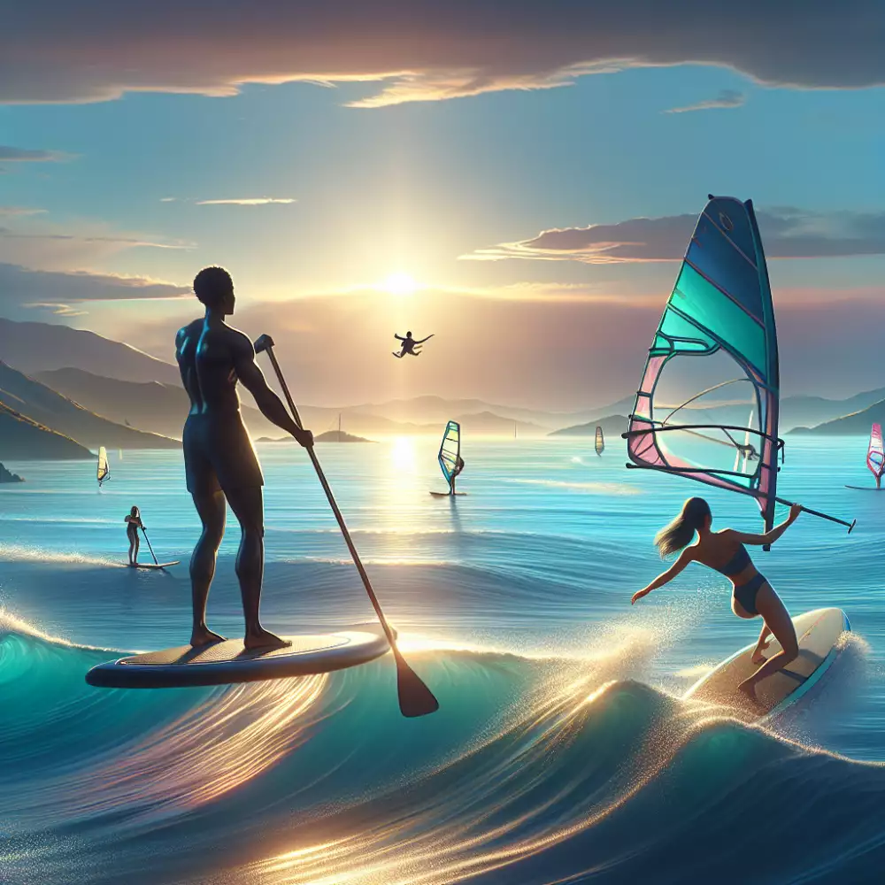 paddleboard windsurf