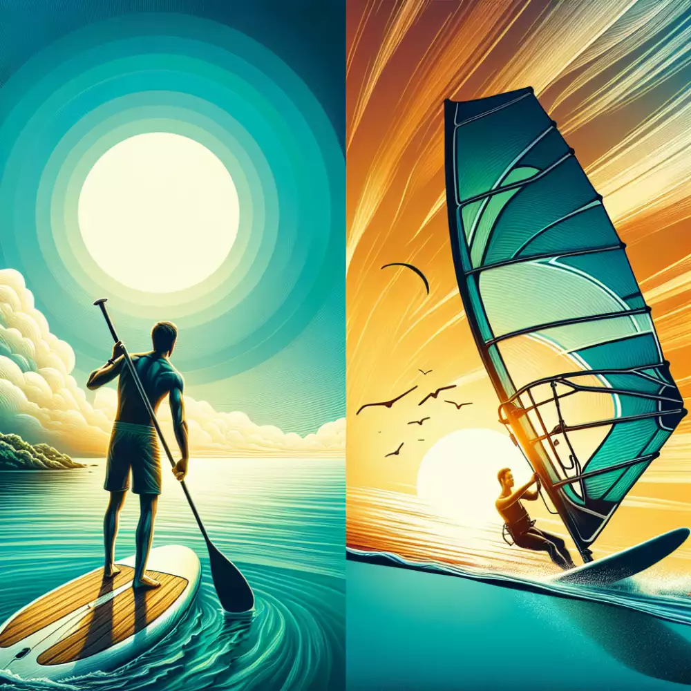 paddleboard windsurf